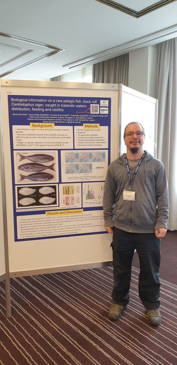 Presenting my poster on Centrolophus niger at the European Marine Biology Symposium @EMBSsymposium