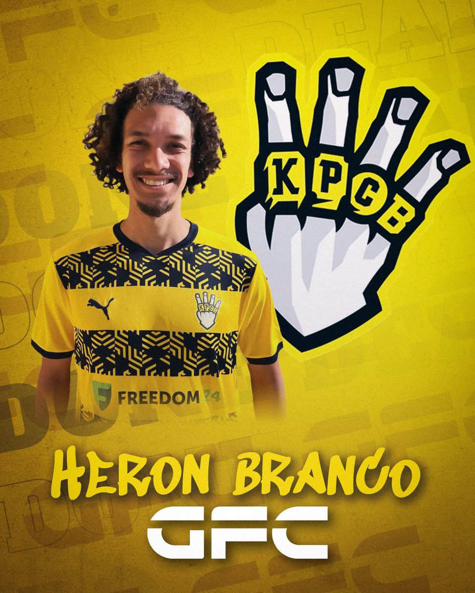 GlobalGFC's tweet photo. Done Deal! ✍️✅

Heron Branco Machado joins FC Krasava!

After a season in Greece for Heron we’re delighted to complete this move to this ambitious club in Cyprus. 🇨🇾

We wish great success at your new club Heron! 🟡⚫️

#FCKrasava #Cyprus #GFC https://t.co/zmme8xaYt8