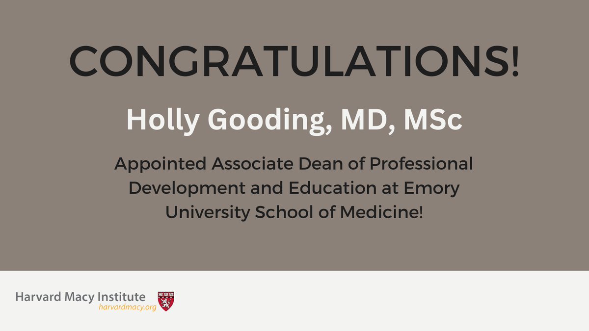 Harvard Macy tweet media