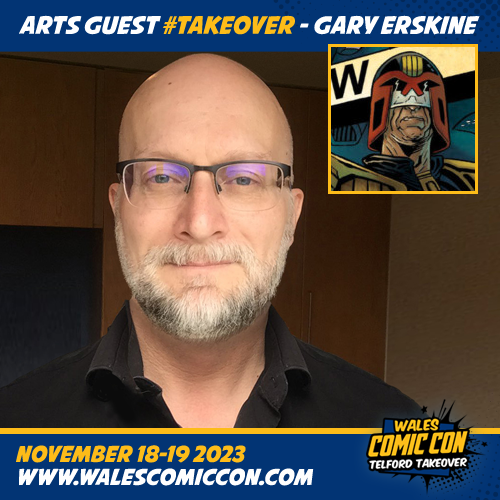 walescomiccon's tweet photo. NEW ARTS GUEST #TelfordTakeover - Gary Erskine
⭐ Avengers
⭐ GI Joe
⭐ Judge Dredd
⭐ Knights of Pendragon
⭐ Rogue Trooper
⭐ Star Wars
Tickets on sale now ➡️ https://t.co/R0khu9kgJy
#2000AD #Marvel #Avengers #JudgeDredd #KnightsofPendragon #StarWars #Warheads #DarkHorse https://t.co/OLWiqVLJCy