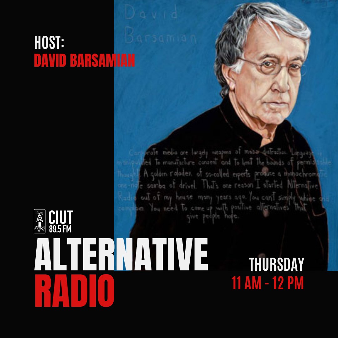 🎙️ Expand your perspective with "Alternative Radio" 🌍 Since '86, it's been your source for unfiltered public affairs. Hosted by David Barsamian, an Armenian-American broadcasting visionary. Tune in globally for unheard insights! 📻 #AlternativeRadio #DiversePerspectives