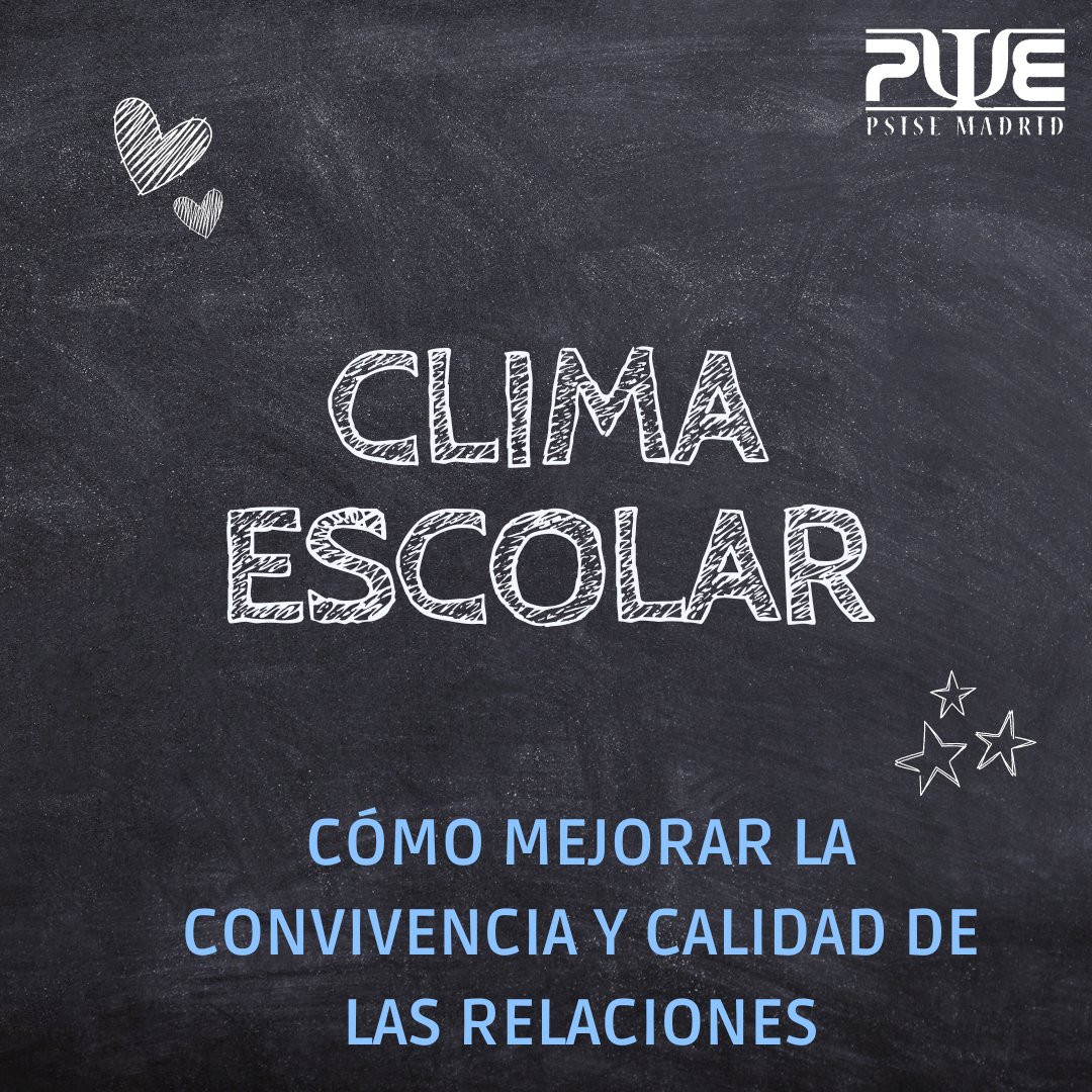 psisemadrid's tweet photo. Las percepciones de los estudiantes acerca del clima escolar influyen en la motivación, rendimiento, comportamiento, emociones, y autopercepción de los estudiantes, y constituye un factor de protección en la prevención de conductas de exclusión y acoso. https://t.co/K7XPNpExCZ https://t.co/6BK9n4o4Iw