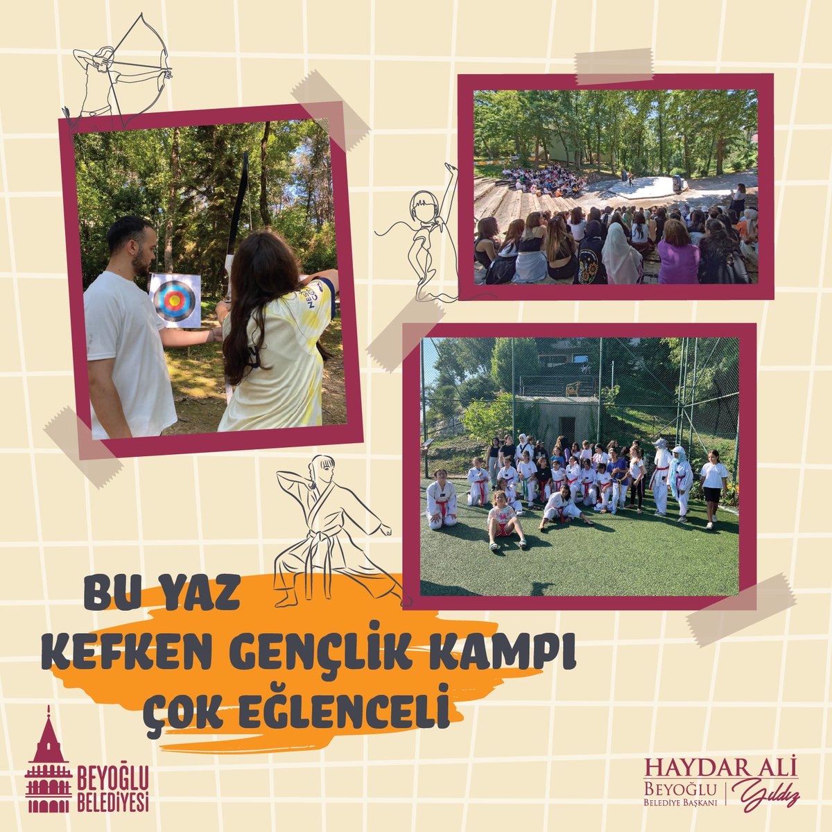 haydaraliyildiz's tweet photo. Kefken Gençlik Kampı bu yaz da etkinlik dolu. 🎉🏕️
Gençlerimiz Kefken Yaz Kampı'nda spor, sanat, söyleşi, teknoloji gibi birçok dalda çeşitli etkinliklerle doyasıya eğleniyor.
#Kefken #YazKampı #Kampu https://t.co/uEES5Uqq0r