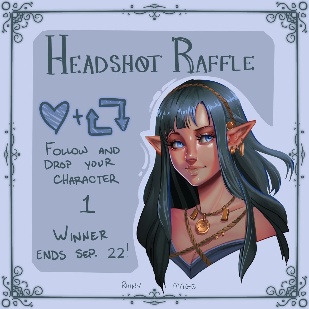 Free head time!! 
comment a pic of your character along with the other things listed to enter. I had so much fun the last time I did this, so I wanted to upgrade it to a fully painted head!! 
good luck!