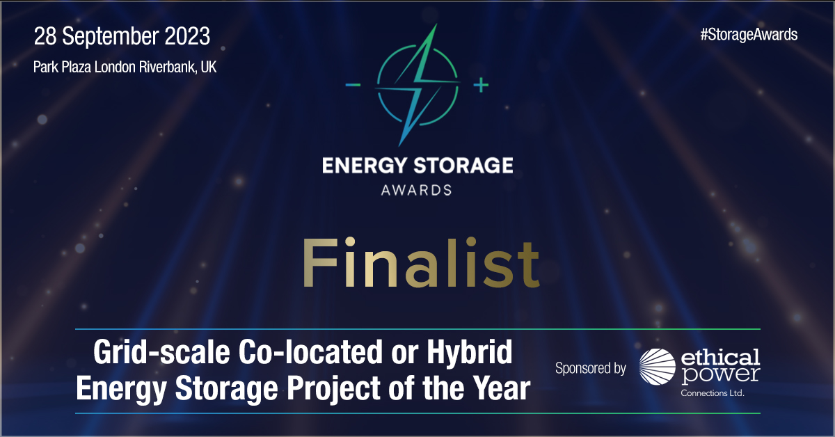 EdinaUK's tweet photo. We are thrilled to be shortlisted for two Energy Storage Awards - System Integrator of the Year and Grid-scale Co-located or Hybrid Energy Storage Project of the Year with our friends at @Biote_CH4

Fingers crossed and see you on 28 September!
#storageawards https://t.co/6EyqUtP4NR