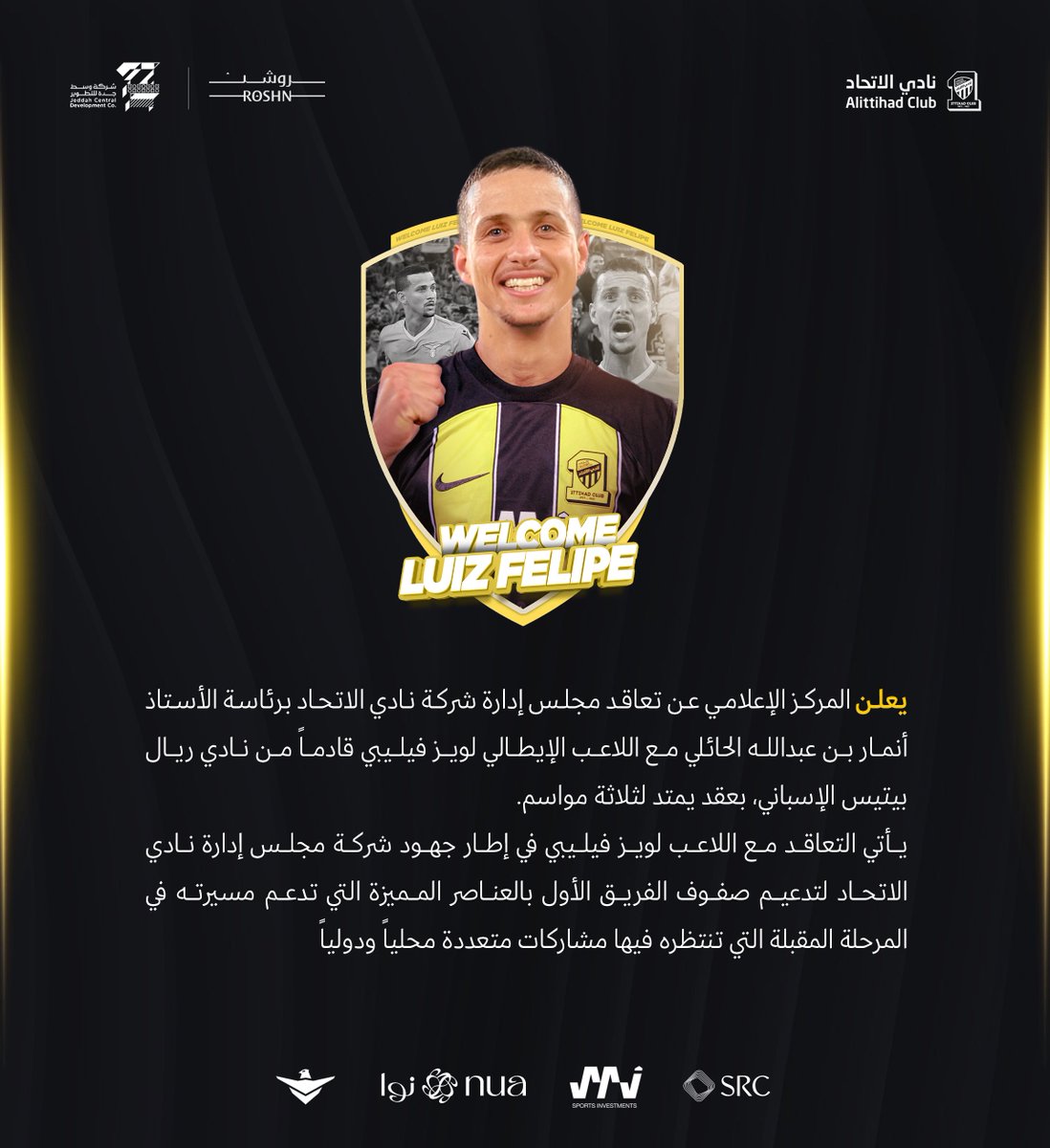 ittihad's tweet photo. ✍️| لويس فليبي .. نمر من النمور 🐅
#صيفية_العميد https://t.co/5V1UUYCkb0