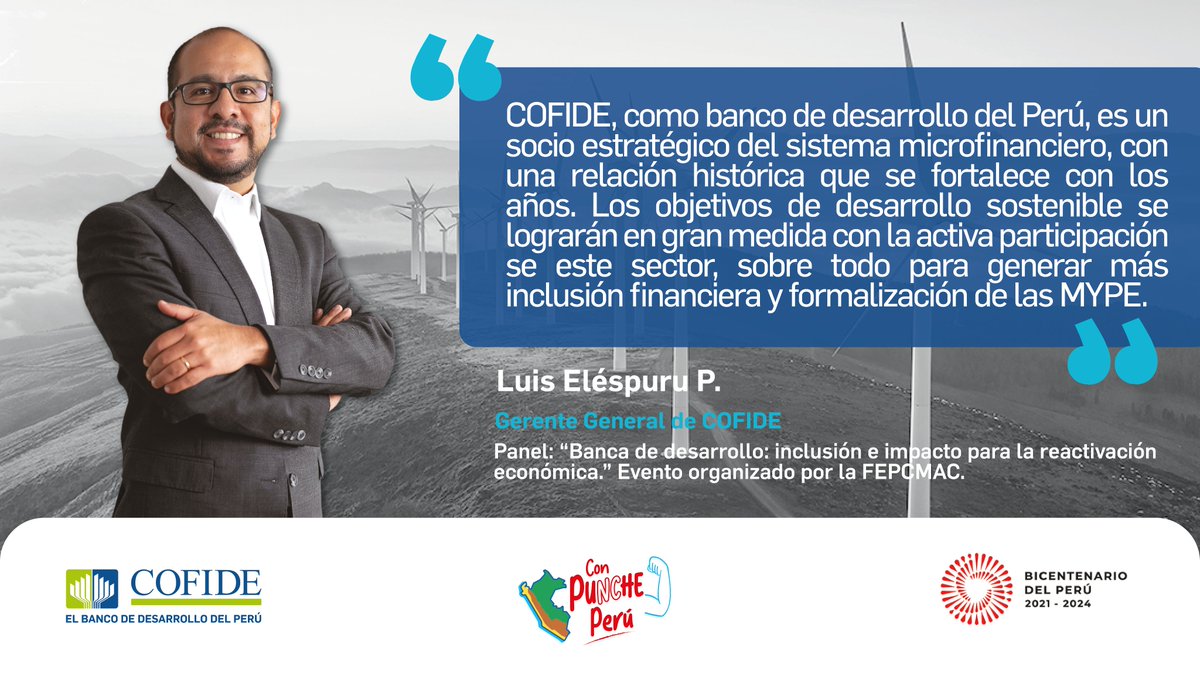 Cofide_Peru's tweet image. Nuestro gerente general Luis Eléspuru participó en la Cumbre de Microfinanzas para América Latina y el Caribe - SUMMIC 2023, organizado por la #FEPCMAC, donde reafirmó nuestro compromiso y alianza con el sector microfinanciero.💪