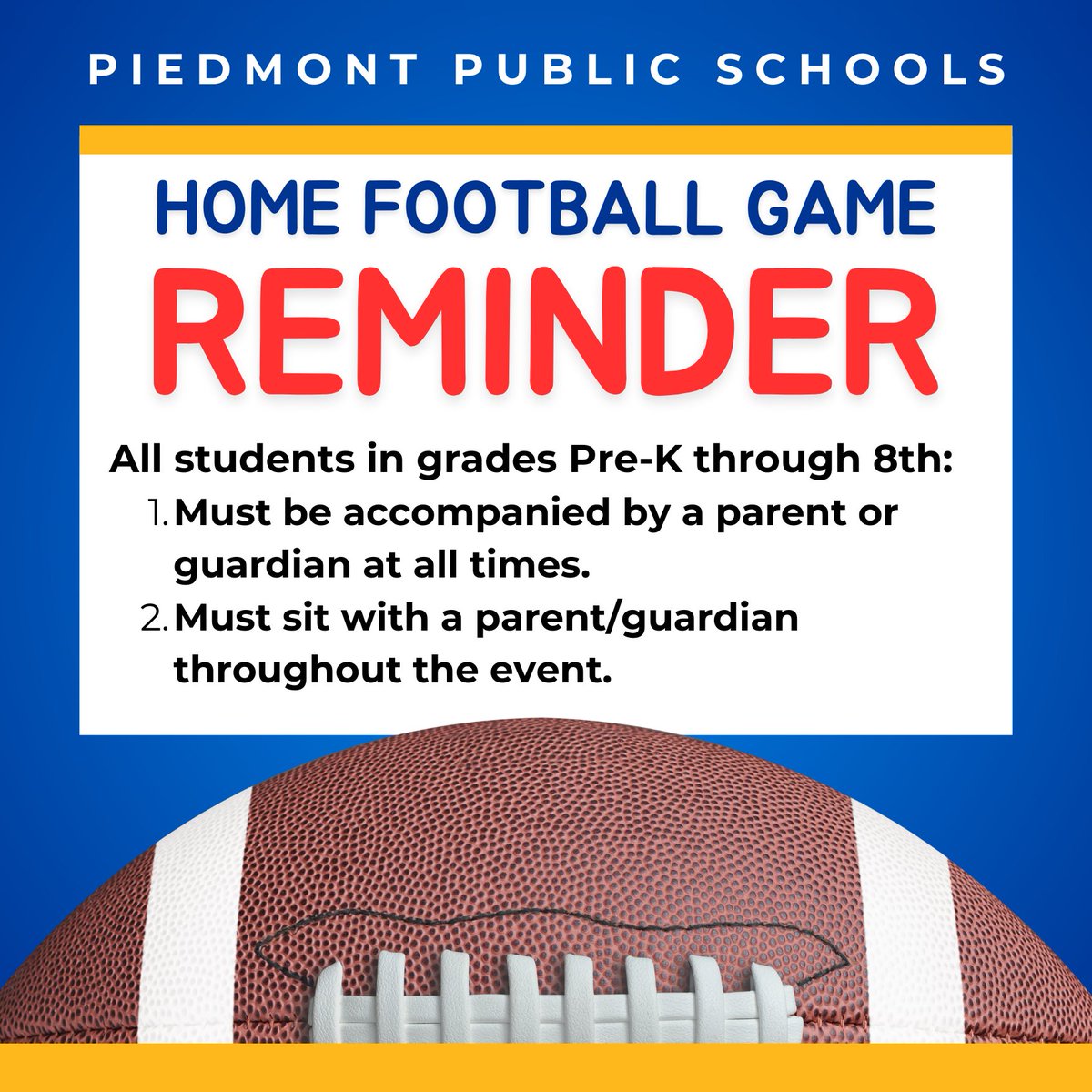 PesWildcats's tweet photo. New updated guidelines at our home football games.  Go Wildcats! https://t.co/AGv8bgH4OP