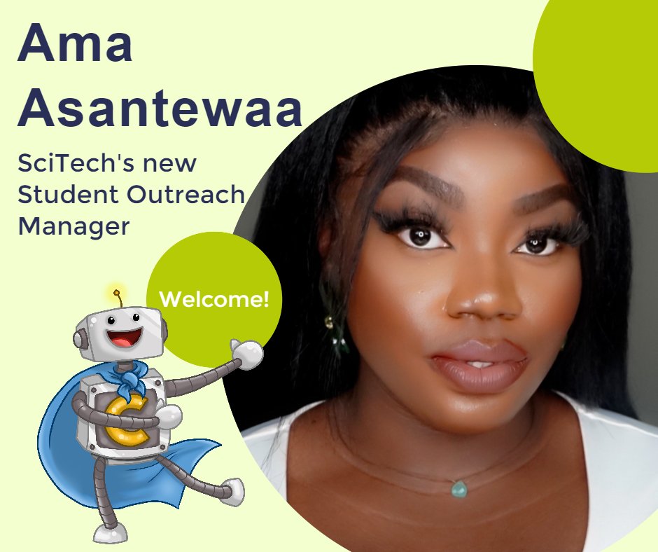 Our 2024 Program Year has begun and there's so much to celebrate, including welcoming our new Student Outreach Manager Ama Asantewaa!

Please join us in welcoming Ama to the SciTech/ @mntechassoc team!
#STEM #STEMinternships #internships #Minnesota #paidinternships #workforce