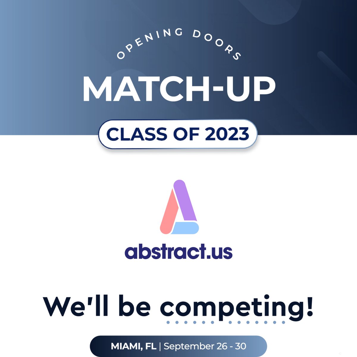 Abstract is heading to <a href="/LattitudeVC/">L'ATTITUDE Ventures</a> 2023 Match-Up competition! Co-Founder and CEO <a href="/PatricioUtz/">Pat Utz</a> will be presenting at the event alongside many other amazing Latina/o entrepreneurs who are redefining the future of technology.

#AI #AbstractUS #govtech #Lattitude #lattitudeVC