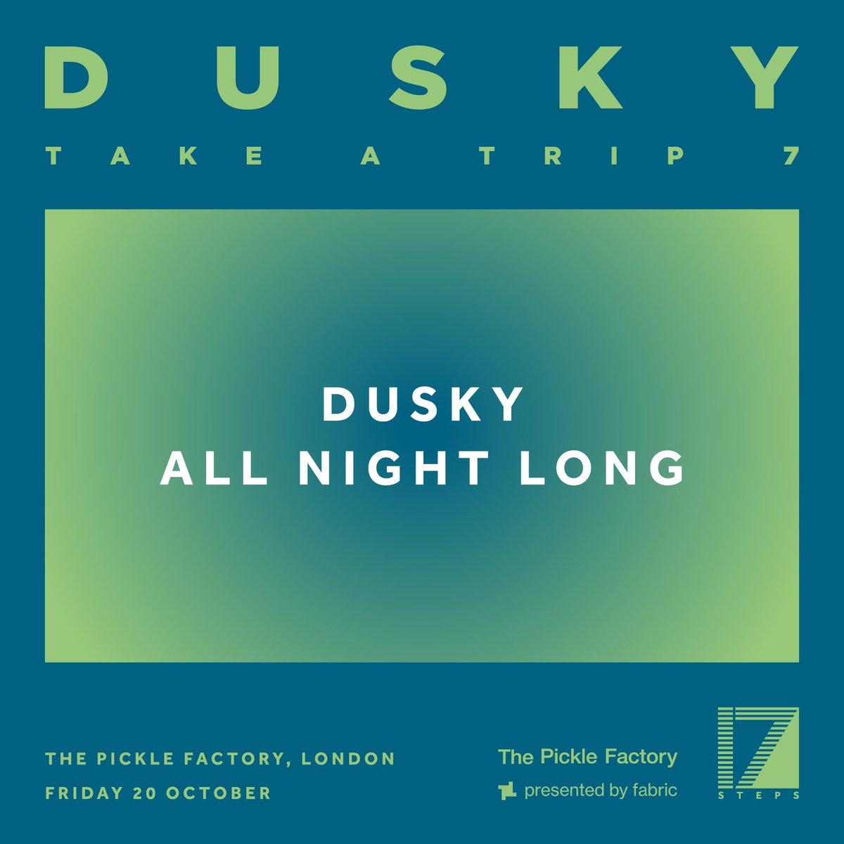 Tickets are now on sale for the 7th edition of our Take A Trip party! Join us at @picklefactorye2 for our all-night-long set. See you in the dance 🥒🪩 ra.co/events/1767270 presented by @fabriclondonofficial