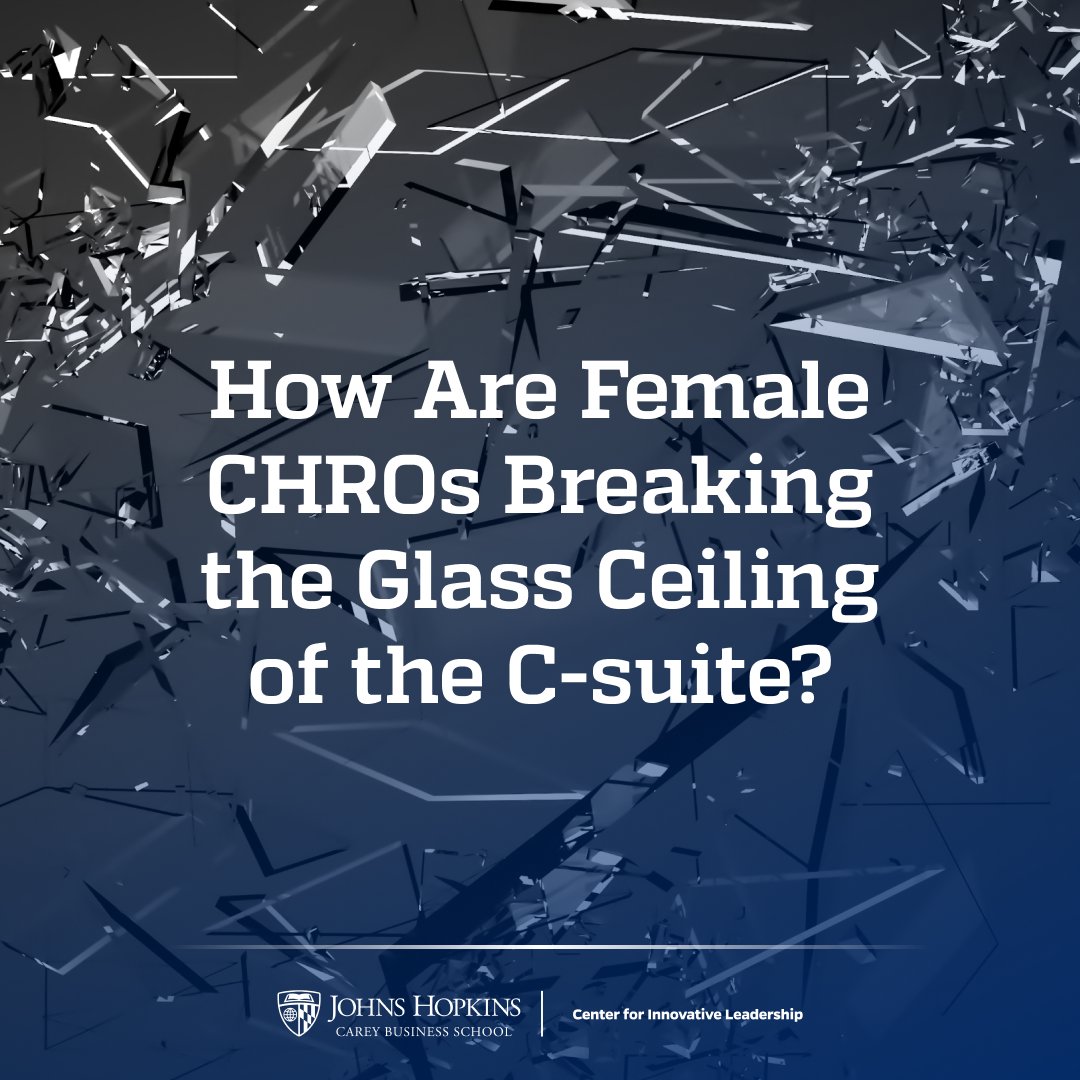 New analysis reveals an encouraging increase in female CHROs—something that may help us better understand decisions relating to the lack of gender diversity at the top of organizations more widely.

Read more here: carey.jhu.edu/articles/resea…
