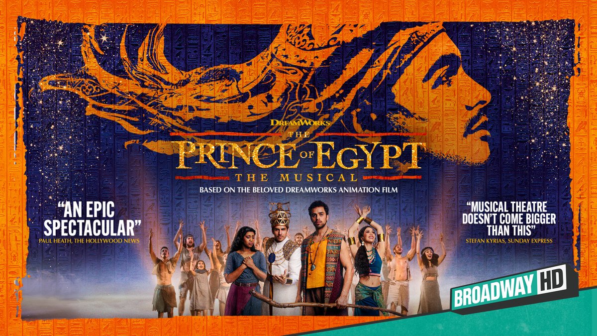 BREAKING NEWS! The Prince of Egypt: The Musical will arrive on BroadwayHD November 15th for US subscribers! 🎶 Based on the beloved DreamWorks Animation film, experience the dazzling, epic #PrinceOfEgyptMusical, filmed live in London’s West End. Mark your calendars now!