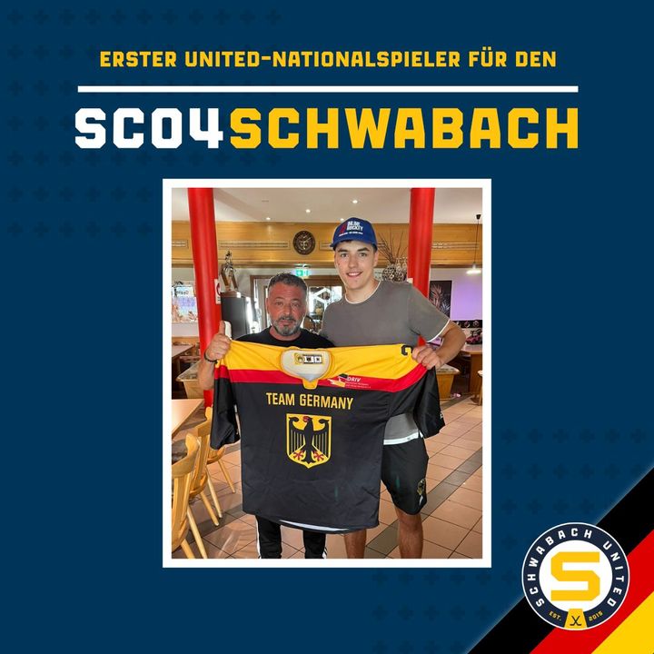 sc04schwabach's tweet photo. Erster United-Nationalspieler für den SC04 Schwabach! https://t.co/9UC6moJFDO #schwabach #handball #sc04schwabach #franken #roth https://t.co/lVaTwRld1A