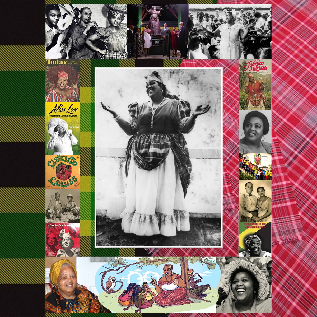 wcchen's tweet photo. Louise Bennett-Coverley (7 Sep 1919 – 26 Jul 2006), Legendary #Jamaican poet, folklorist, writer, and educator born 104 years ago today, in #Kingston. Wrote and performed her poems and songs in patois; preserving, popularising, and giving us pride in our ‘nation language’; established it as a viable means of literary expression and influenced many #Caribbean poets, including Michael Smith, Mutabaruka, Paul Keens-Douglas, Kamau Brathwaite, Dennis Scott, and Lorna Goodison.
https://t.co/dqnCEKXWYG
