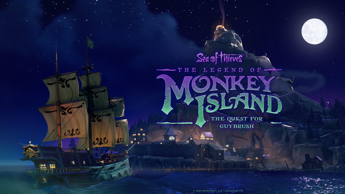 SeaOfThieves's tweet image. What are you enjoying most about 'The Quest for Guybrush', the second Tall Tale from Sea of Thieves: The Legend of Monkey Island?