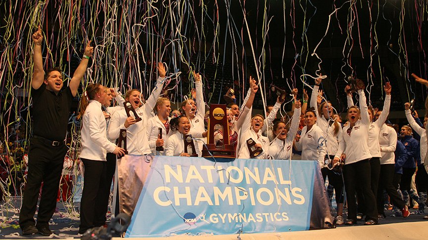 OU_WGymnastics's tweet photo. #ThrowbackThursday | We can't wait to welcome back our first national championship team to Norman this weekend! 🎉🤸‍♀️

We're so excited to honor this incredible group as we celebrate 10 years since they brought home the trophy! 🏆💍 https://t.co/jyoYrZ4jE9