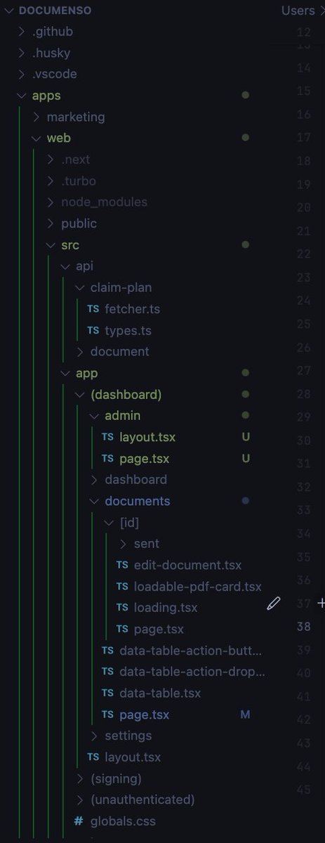 Improve your VS Code Explorer file tree structure.

Add these settings in your configuration file for better visibility:

```
"workbench.tree.indent": 15,
"workbench.tree.renderIndentGuides": "always",
"workbench.colorCustomizations": {
"tree.indentGuidesStroke": "#05ef3c"
}
```