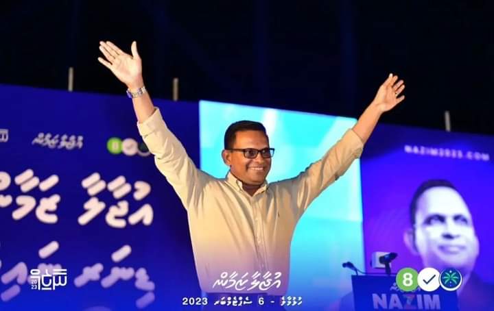 MNP_Lanka's tweet photo. Maldives is in need of a president who could articulate and follow up with an economic agenda that could push the nation to thrive and come out of its current distress. 
We, as a country, could be synonymous with wealth and beauty.
Vote for @nazim2023mv and @ahmedadeelnaseer https://t.co/zqE1sLFqEG