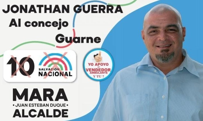Joguesyo's tweet photo. Mi enfoque principal es fomentar, fortalecer y apoyar al vendedor ambulante y a los emprendedores de nuestro Municipio.
También apoyar el deporte y hacer que Guarne sea un Municipio Turístico tanto en la zona rural como urbana.
@Maraduque08 https://t.co/ZZAdUkbcY8