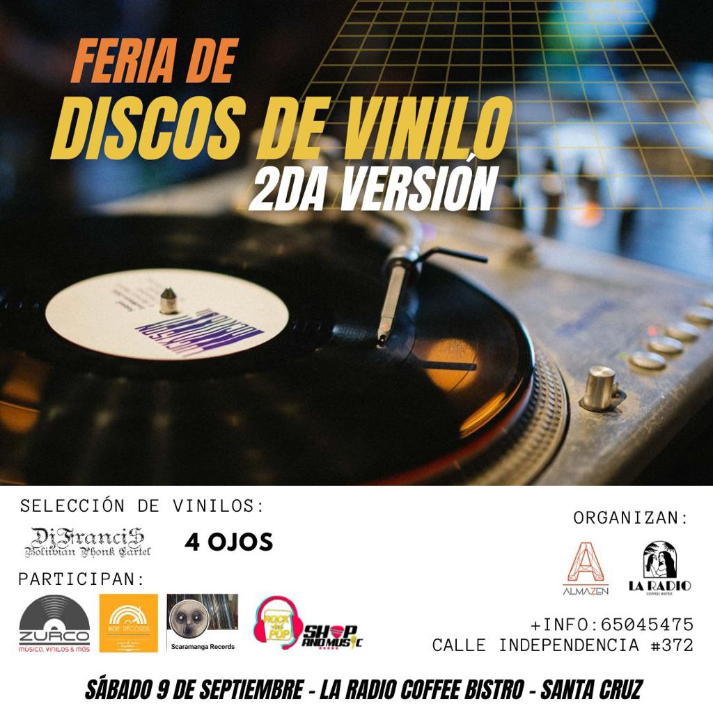 AlmaZen's tweet photo. ¡Te invitamos a la Segunda Versión de la  Feria de Discos de Vinilo! Únete a nosotros el 9 de septiembre desde las 10 AM hasta las 7 PM.  ¡Te esperamos! 📷

📷 La Radio Coffee Bistro
Calle Independencia #372, entre Pari y Mercado.
#FeriaVinilo2023 https://t.co/ykgFiBWVTE