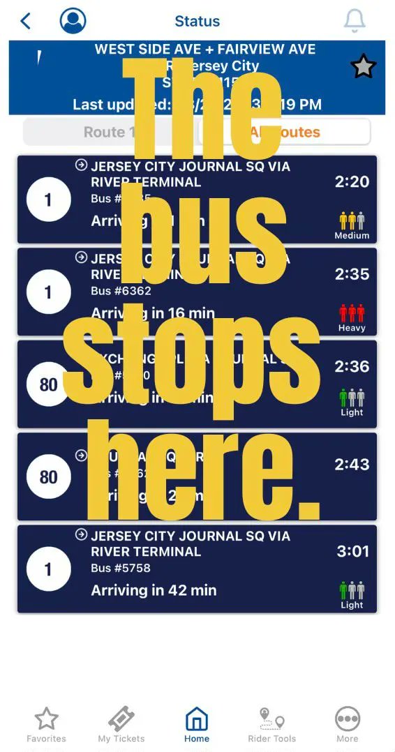 In a little under 2 months, West Side and Greenville residents will lose access to their much-needed A&amp;C bus line. Sign the petition to save the Jersey City A&amp;C line, and share it with 5 friends! actionnetwork.org/letters/save-o…
