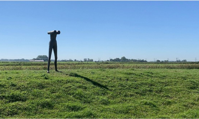 kunstvloed's tweet photo. Preview buitenkunst langs het Sauwerder ommetje: de Verderkijker van Anneliet van Beelen. https://t.co/1taUtBwQzX