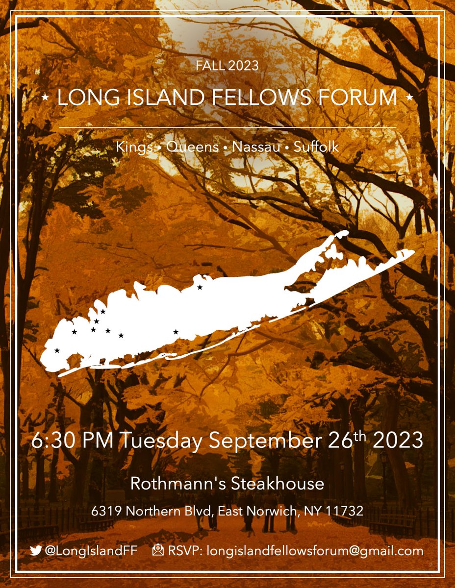 Join us on September 26, 2023 for the Fall 2023 Long Island Fellows Forum!!! The @LongIslandFF is an educational forum for fellows in which challenges cases are presented with the purpose of promoting networking by uniting the cardiology community in #LongIsland!