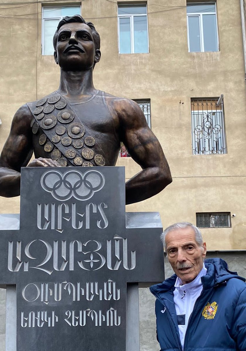 gymnastics's tweet photo. Albert Azaryan was one of only two gymnasts to be Olympic champion on the 🥇 Still Rings 🥇 twice.

The Armenian icon 🇦🇲 died on September 5, aged 94.

We remember the original “Lord of the Rings” ➡️🔗https://t.co/O5mHAZAgSX

📷: Gymnastics Federation of Armenia https://t.co/eBlzHllR9h