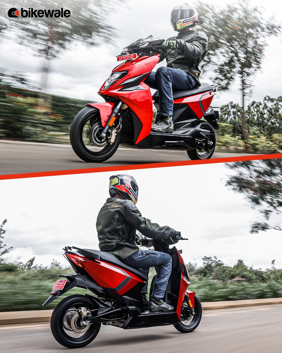BikeWale's tweet photo. #SimpleEnergyOne offers excellent seating ergonomics and fantastic acceleration. This #escooter is loaded with a lot of features. Take a look at its photo gallery and let us know what you like about this e-scooter in the comments. View more: https://t.co/izDrv0pqNU
#BWPhotos https://t.co/AXwZSGezyt