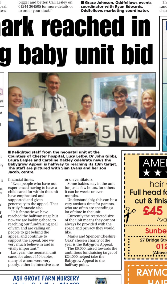 J007b_'s tweet photo. @blauesfragmente Id like to know where the £3million they raised for a new unit went, also Dr gibbs looks pretty happy to be next to lucy in that photo op! https://t.co/UvOZOc9xWM