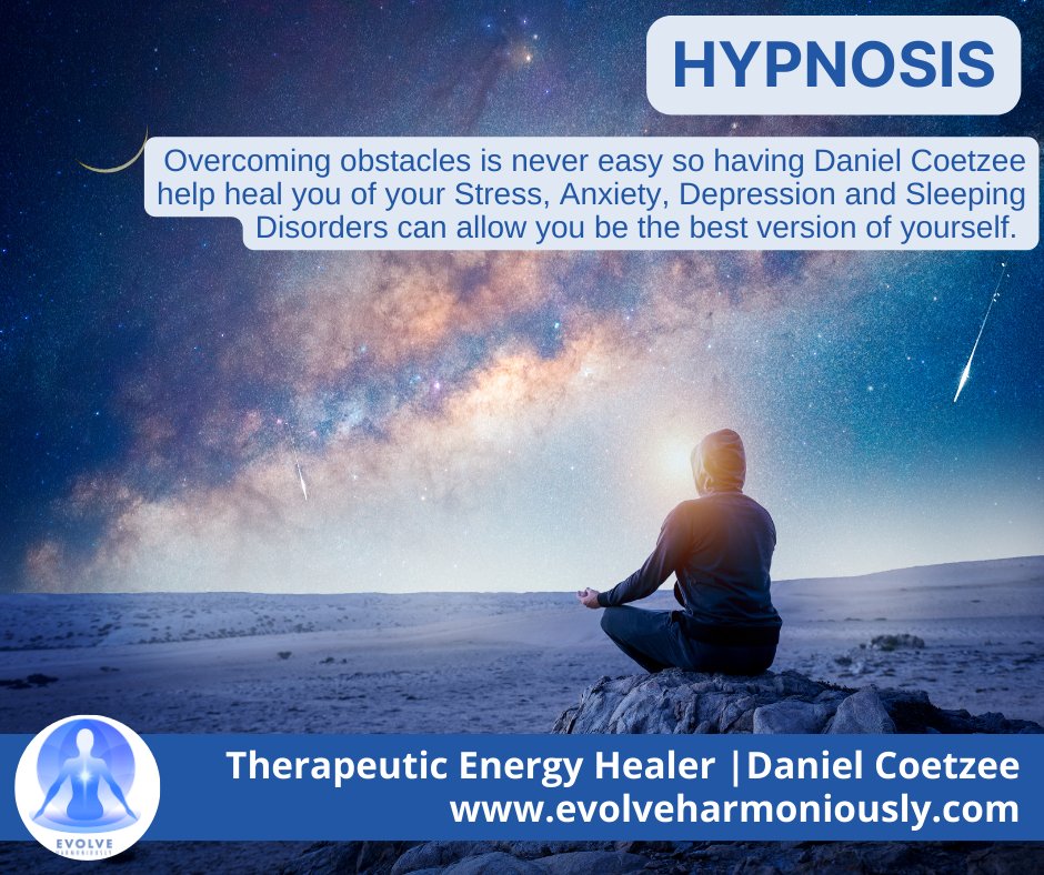 DanielCoetzee_'s tweet photo. If you're struggling with stress, anxiety, depression, or sleeping disorders, Daniel Coetzee can help you overcome them with hypnotherapy sessions.

https://t.co/tHSgISgGnC
#therapeuticenergyhealer #hypnotherapist #changeyourmindset #changeyourmind #hypnosis https://t.co/Hw0teiRC2y