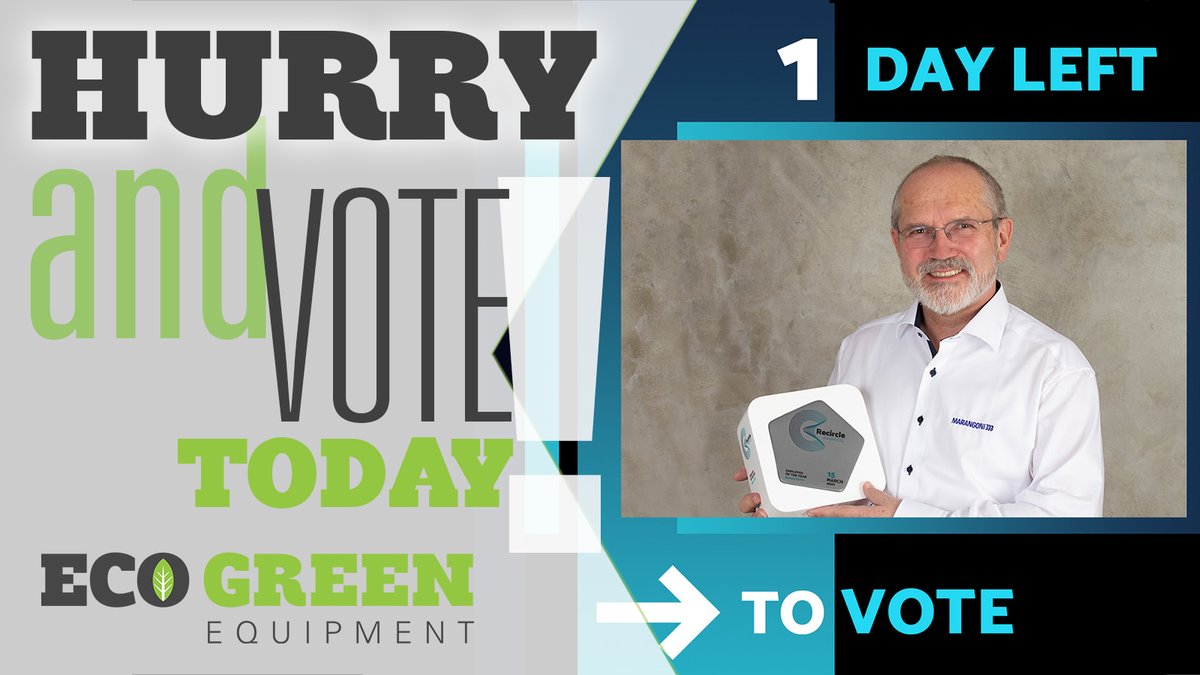 ECOGreenEquip's tweet photo. There is only one more day to vote! Click or copy the link to vote. Don’t Delay!

https://t.co/CcctT4FzhY

#recircleawards, #recycling, #recycle, #tirerecycle, #tyrerecycle, #rubberrecycling, #sustainability, #zerowaste, #reuse, #trucktyres, #newtyres, #rubbermulch, #oldtires https://t.co/SI4QyOwF8F