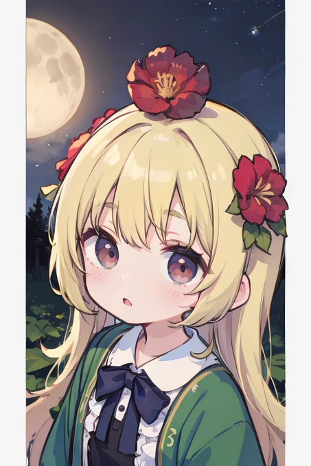 お花を乗せてみたよ 