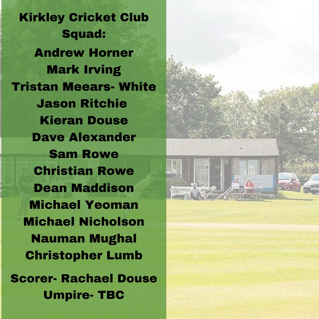 Can the Kirkley Squad make it 2-0 against the Vice Presidents Squad this Sunday.

#cricket #wicket #bowling #kirkley #lbw #umpire #bat #ball #wicketkeeper #stumped #wide #six #boundary