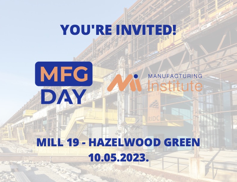 TCFPE's tweet photo. Catalyst Connection @MadeinSWPA , @CarnegieMellon's Institute for Advanced Manufacturing, the ARM Institute @ARM_Robotics and University of Pittsburgh @PittTweet are co-hosting an open-house for #NationalManufacturingDay Oct. 5 at #mill19, Hazelwood Green. Details on photos. https://t.co/UdeePOoIm7