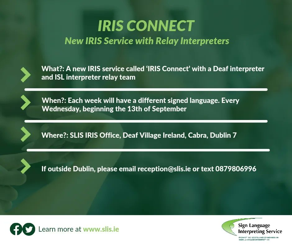 Sign Language Interpreting Services - SLIS Ireland tweet media