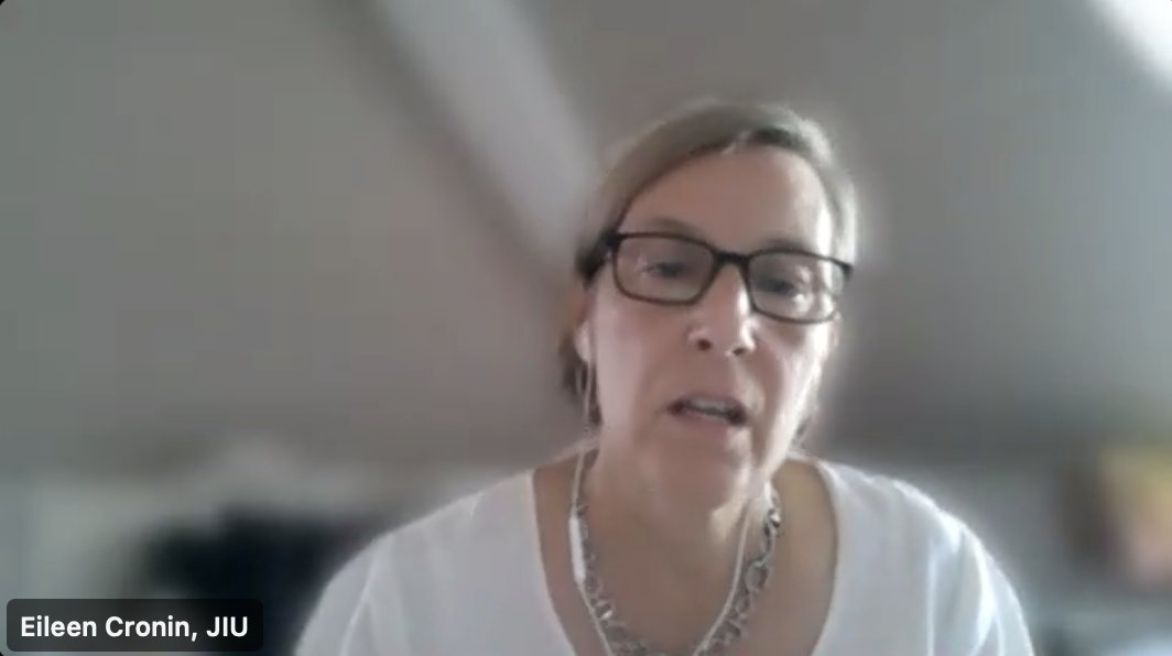 UNITAR_NYO's tweet image. Joining us live from Geneva, Switzerland, Ms. Eileen Cronin, Inspector at the Joint Inspection Unit (JIU), shares insights on the JIU&apos;s vital role within the Fifth Committee and the United Nations 

#UN #FifthCommittee @swiss_un