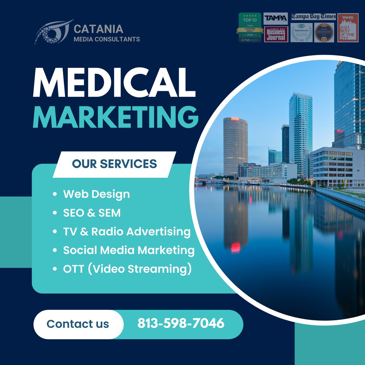 Overwhelmed by Digital Marketing?
The local experts at Catania Media Consultants can help.

Book your appointment NOW!
Office: 813-939-3102
Cell: 813-598-7046
cataniamedia.com

#medicalmarketing #digitalmarketingformedicalservices #healthcaremarketing #healthcareseo
