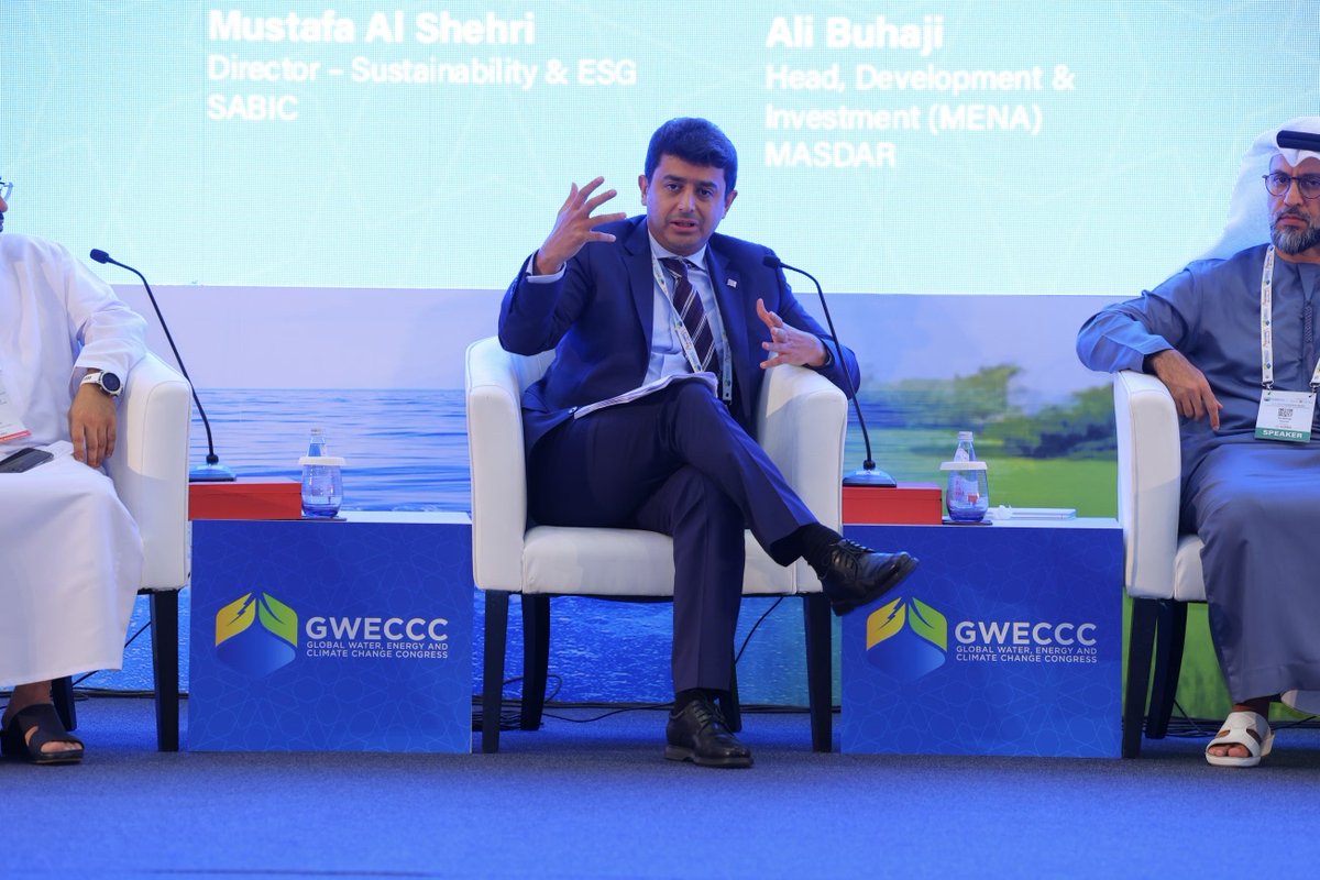 SABIC's tweet image. We participated in panel discussions at #GWECCC2023 in Manama on Sept. 5-7, listing strategies to engage youth to promote eco-friendly practices, addressing sustainable development, and suggesting ways to optimize energy consumption and conserve water resources.

#SABIC