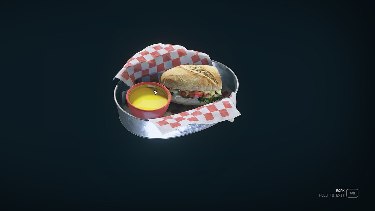 SynthPotato's tweet photo. Things I like in Starfield so far 35 hours in:
(Spoiler Alert: I really like this game)

- It's simply just addictive and fun throughout, If you like BGS RPGs, you are going to adore this one.
- The amount of hand crafted content in this game is insane, My quest log is filled with stuff to do its overwhelming at times
- Most NPCs are interactable and offer a quest or interesting dialogue
- Factions, Vanguard storyline so far has completely caught me off guard, the set pieces are a new level for Bethesda.
- Companions, Sarah Morgan in specific so far has quickly become one of my fave characters in a Bethesda game ever, so much depth to her character and the quests you get from her are fantastic 
- Cities might be the best from Bethesda so far, each is unique and a huge step up from Fallout 4's Diamond City/Goodneighbor 
- I usually am not a fan of Space Combat in games but I really am enjoying this one so far, easy to understand and enjoyable
- the audio design is FANTASTIC, especially the sounds of ships entering the atmosphere/leaving, never fails to catch my attention
- W Soundtrack 
- Assets are stupidly detailed, foods/walls/plushies/guns
- Interiors are detailed to almost an obsessive degree and interactable
- Gunplay is a big step up from Fallout 4's janky gameplay, it's acc genuinely great now i'd say
- Different gravity levels on diff planets is genuinely a cool mechanic, found a planet with 2x gravity of earth and ended up spraining my character's legs lmao
- I have to re-iterate there's so much to see and do that's handcrafted, and that's why I prefer this game over smth like NMS, Generated planets are cool for sight seeing but handcrafted is what I prefer and it's beyond abundant here
-  Plushies.