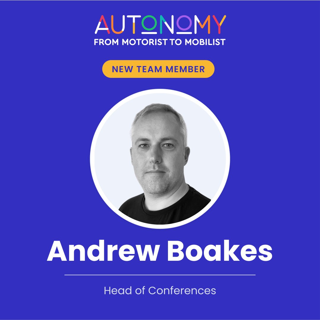 We are thrilled to announce the newest addition to @AUTONOMY, Andrew Boakes! 🌟 We couldn't be happier to have him on board, and we are eager to see the impact he will undoubtedly make in his role as Head of Conferences. Please join us in giving a warm welcome to Andrew! 👏