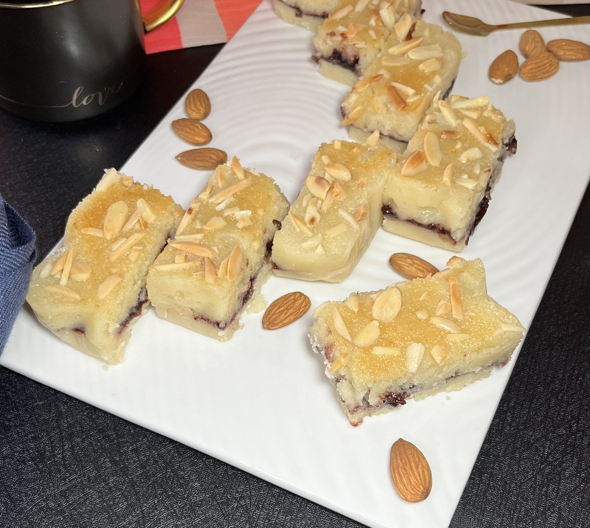 Bakewell Shortbread with Cherry Compote, Eggless Almond cream✨
#baking #Food #eggless #noeggs #bakewell #RecipeOfTheDay #dessert #smallbatch #sweet #cherry #foodphotography #recipe