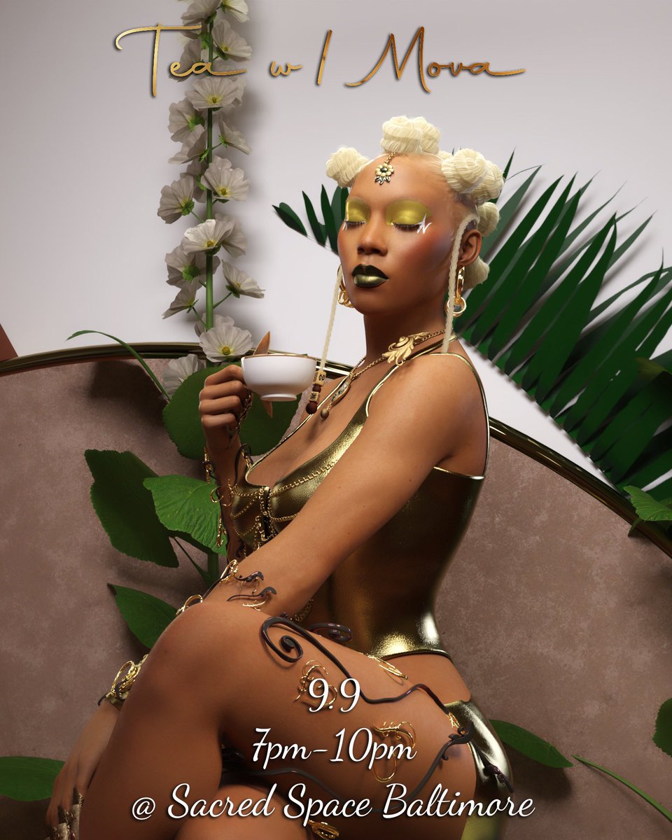 Baltimoreee! Come pop out with me 🧚🏽‍♂️ Serving up free Magick tea, plant based sol platters for sale, &amp; divine performances.💚 RSVP below

teawithmova2.rsvpify.com