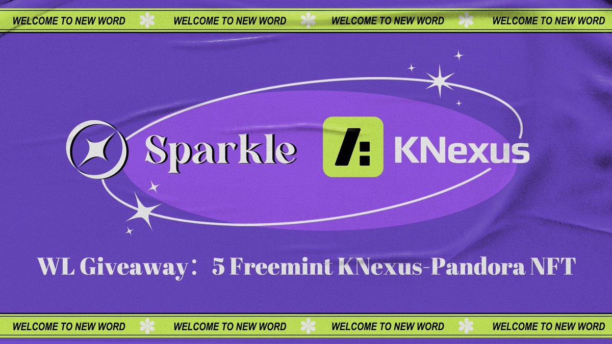 🌟Sparkle × KNexus🌟

🚀KNexus: An AI-driven creative Bazaar. Safeguard your ideas with lock encryption technology.

👇WL #Giveaway: 5 Freemint KNexus-Pandora NFT

1⃣Follow <a href="/sparklefun2023/">Sparkle</a> and @KNexus_KNN3  
2⃣LIKE RT and tag 3 frens

⌛️72 hours

#Partnership #NFTCommunitys