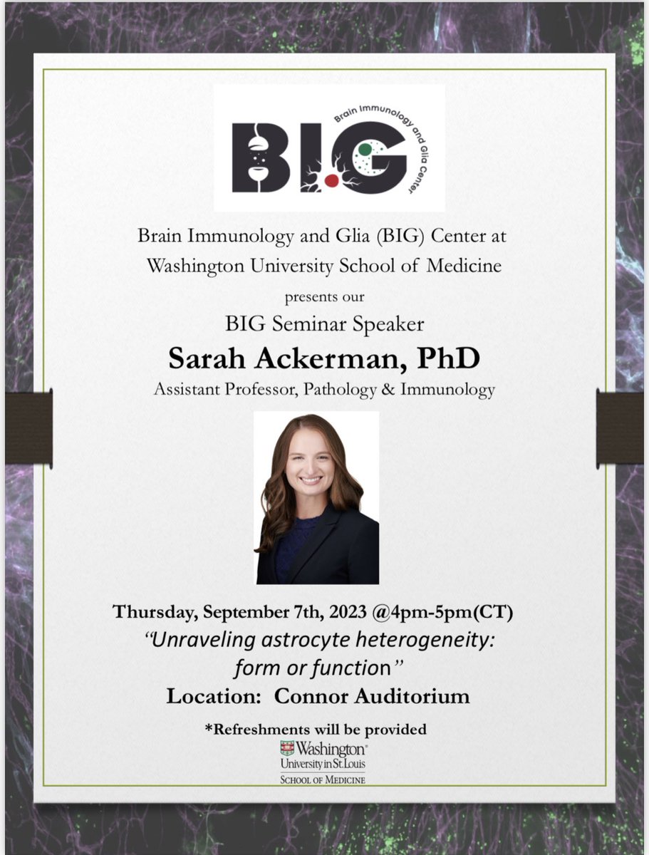 BIG Center @WashU (@big_centerwashu) on Twitter photo Don’t miss BIG seminar today, featuring our own <a href="/SD_Ackerman/">Dr Sarah D Ackerman</a>
*and we will have 🍕 served Don’t miss BIG seminar today, featuring our own <a href="/SD_Ackerman/">Dr Sarah D Ackerman</a>
*and we will have 🍕 served