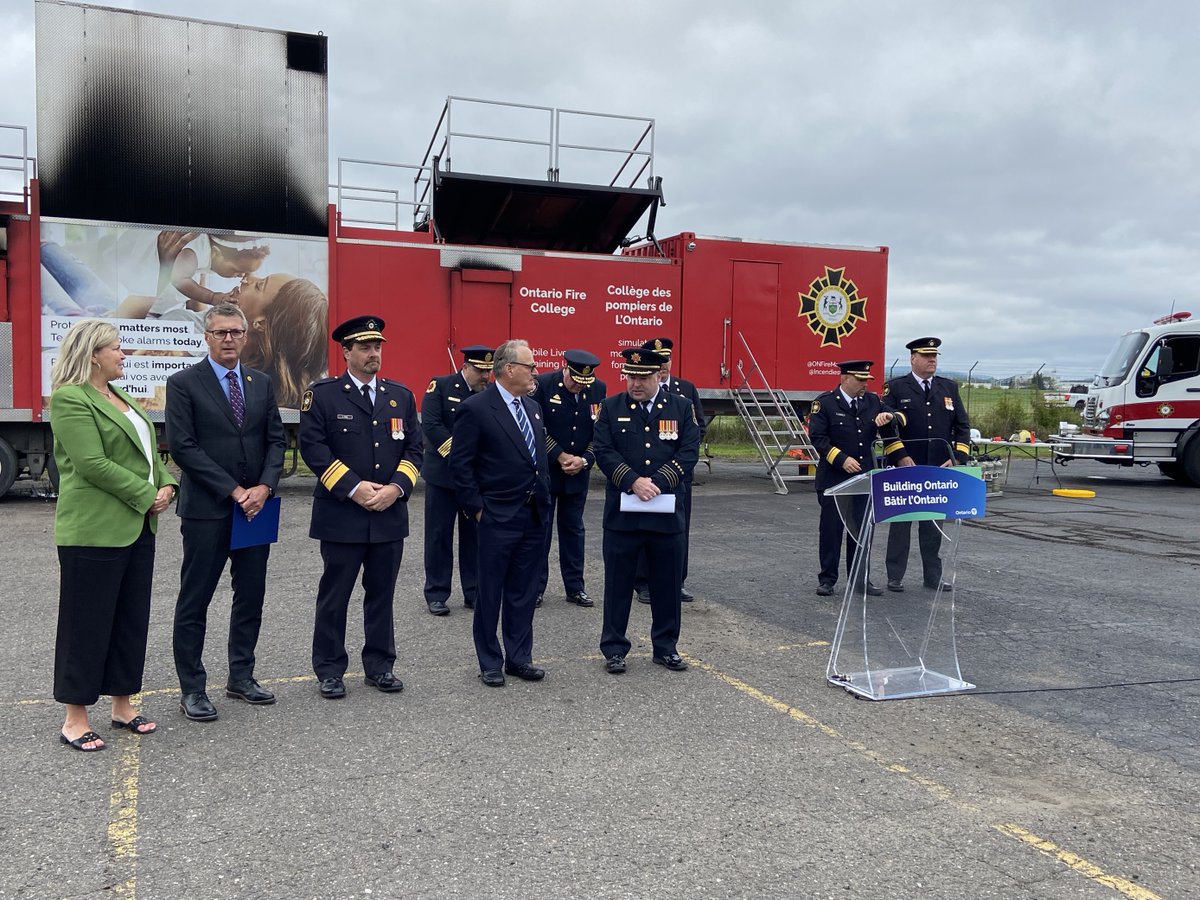 The Ontario government is investing close to $35 million in 17 new fire trucks, lifesaving firefighting equipment, and two new Mobile Live Fire Training Units to better protect northern communities and keep people safe. news.ontario.ca/en/release/100…
#ONMLFTU