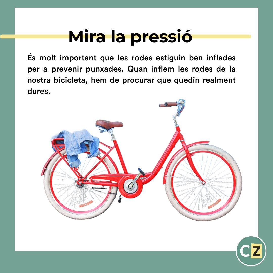 Solidanca's tweet photo. 🤔💭 No saps com allargar la #vidautil de la teva bicicleta? Avui et donem tres consells per mantenir la teva #bicicleta en bon estat.
📲 Si vols més consells sobre manteniment i reparació d’objectes, segueix-nos al perfil! #CercleZero #Manteniment #Reparació #Solidança https://t.co/BBXw6Vpjao