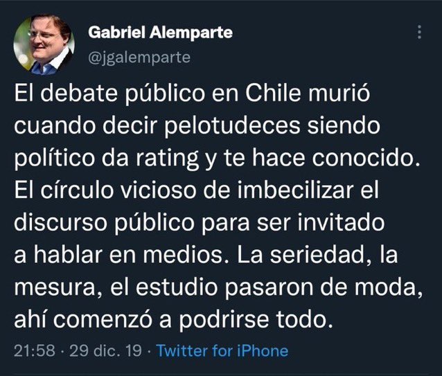 InigoAzcarraga's tweet photo. @jgalemparte No te imaginas el bulin que le hacen en silencio, a tus hijos en el San  Gabriel. Te humillas, los expones, quedas como un extremista inconsistente. https://t.co/K9PFhrTjC1