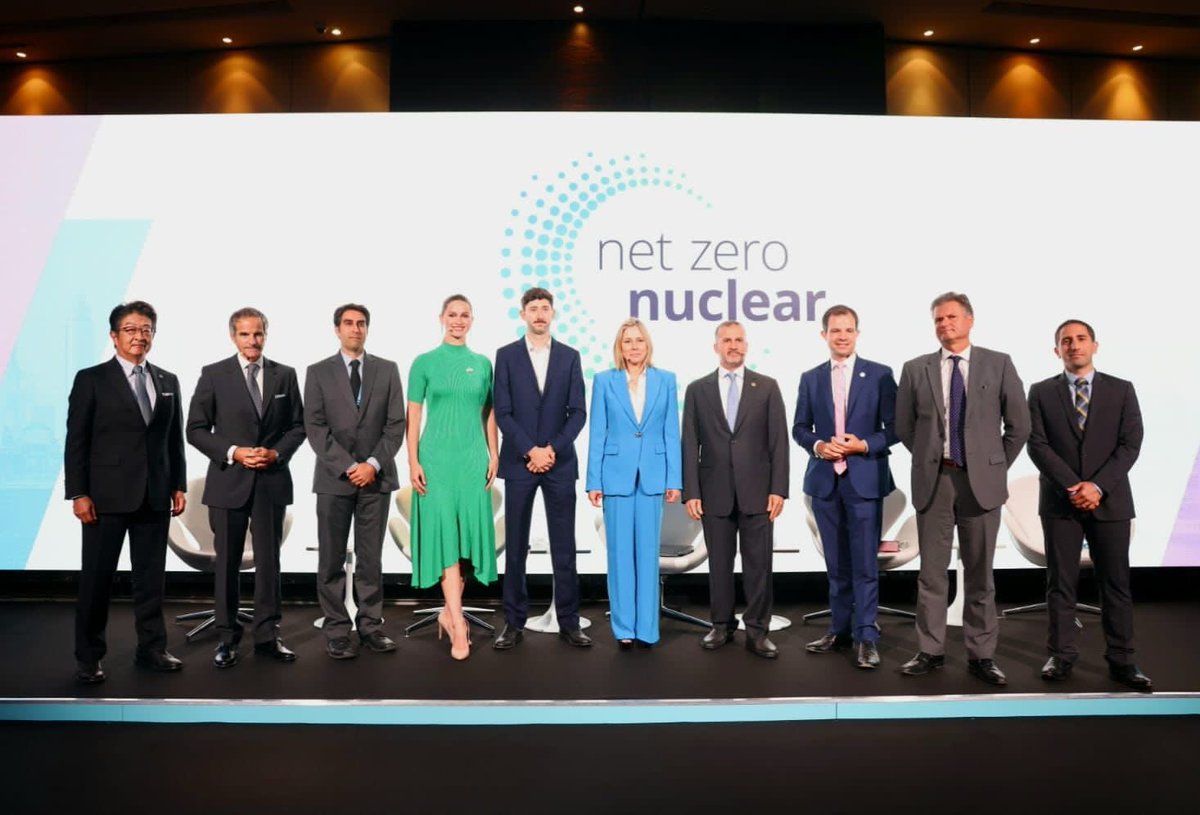 Eng_Malhammadi's tweet photo. 1/ Recent data has shown that global nuclear energy capacity should at least triple by 2050 to achieve climate targets while still ensuring global energy security, the @WorldNuclear in collaboration with ENEC and the support of the Atoms4NetZero initiative launched by @iaeaorg https://t.co/hiWNCseIxp